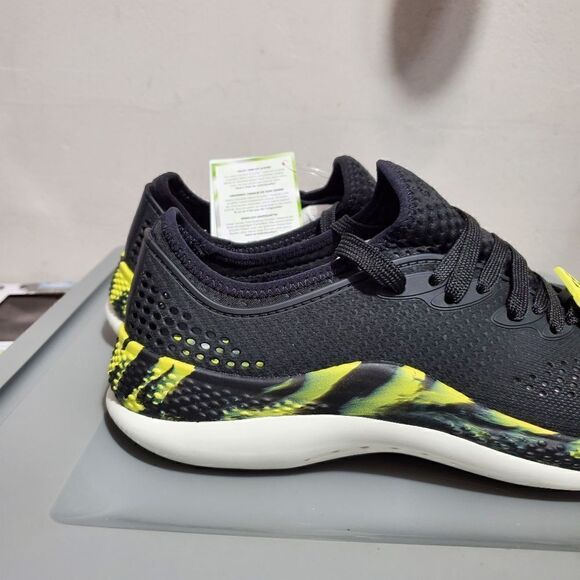 Crocs Men's Sz 9 LiteRide 360 Marbled Pacer Shoes 207633-02K Black/Yellow NWT - Picture 8 of 15